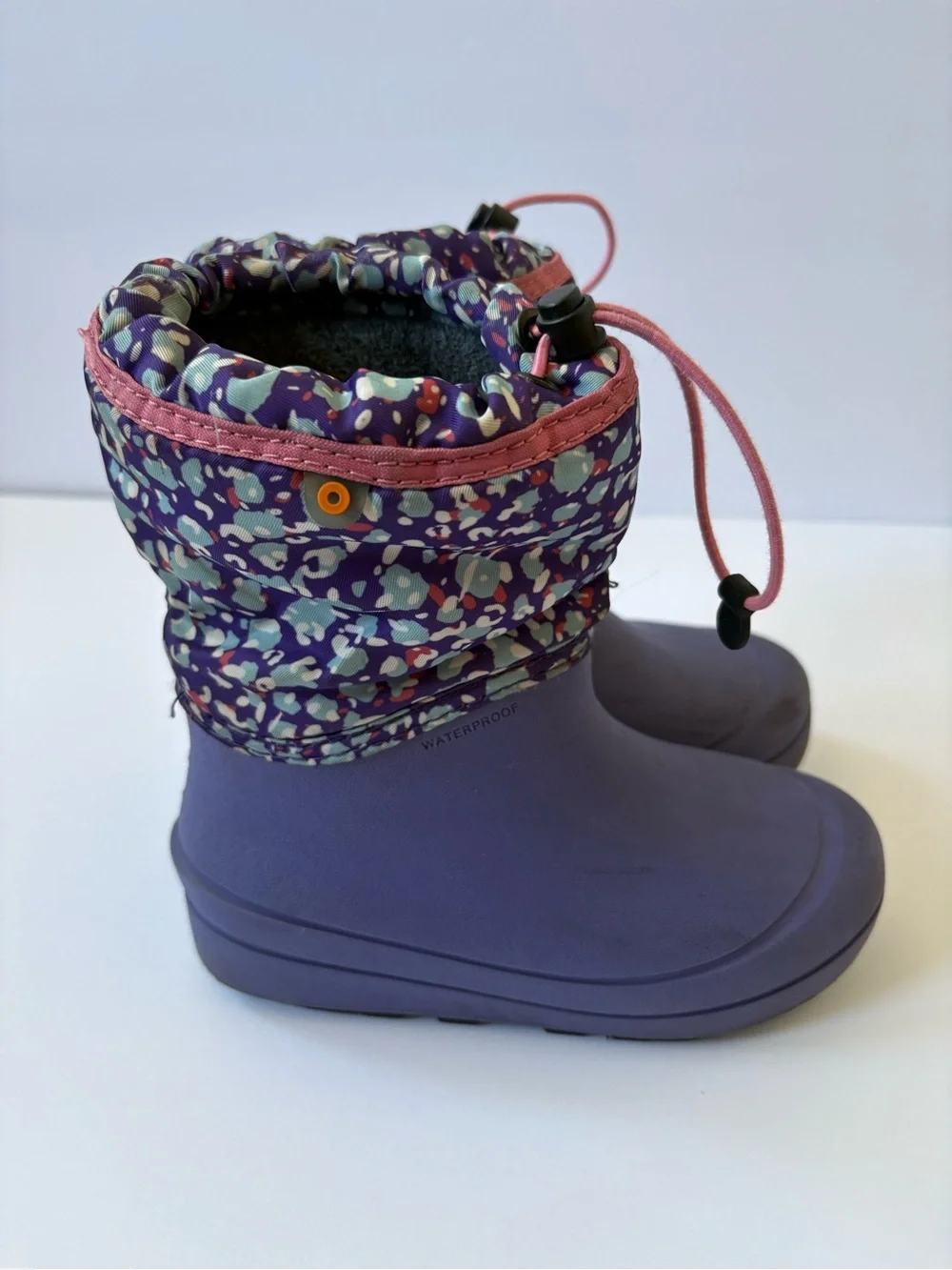 Bogs Snowshell Animal Violet Multi Kids 13 Water Resistant/Proof -22F Boots Warm